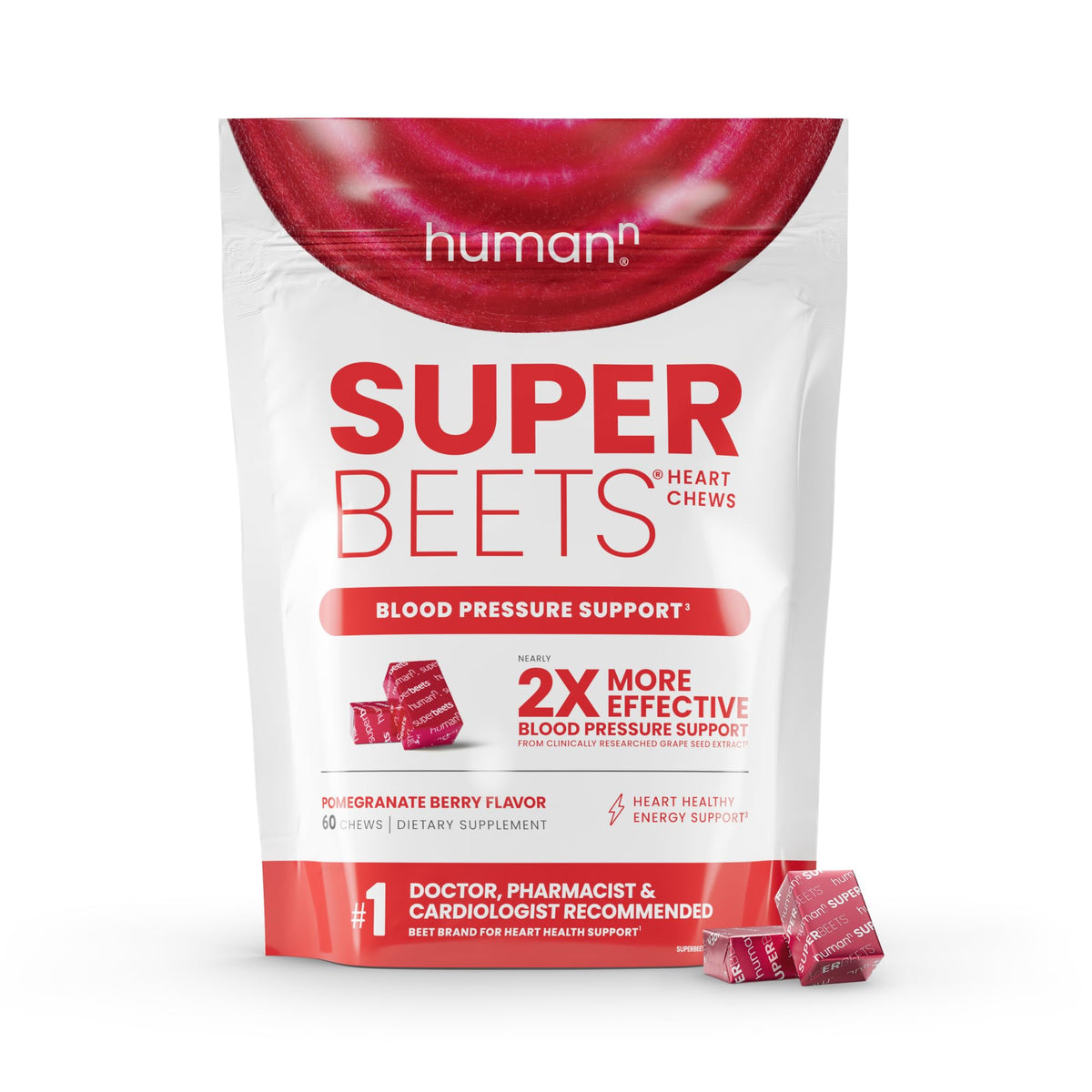 SuperBeets Heart Chews & SuperBerine Capsules S396818