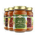 Bone Broth Variety Pack 3 Beef Flavors 14oz 4-Pack Q683