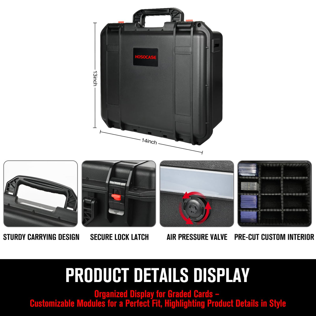 Graded Card Storage Box with 9 Dividers B6539