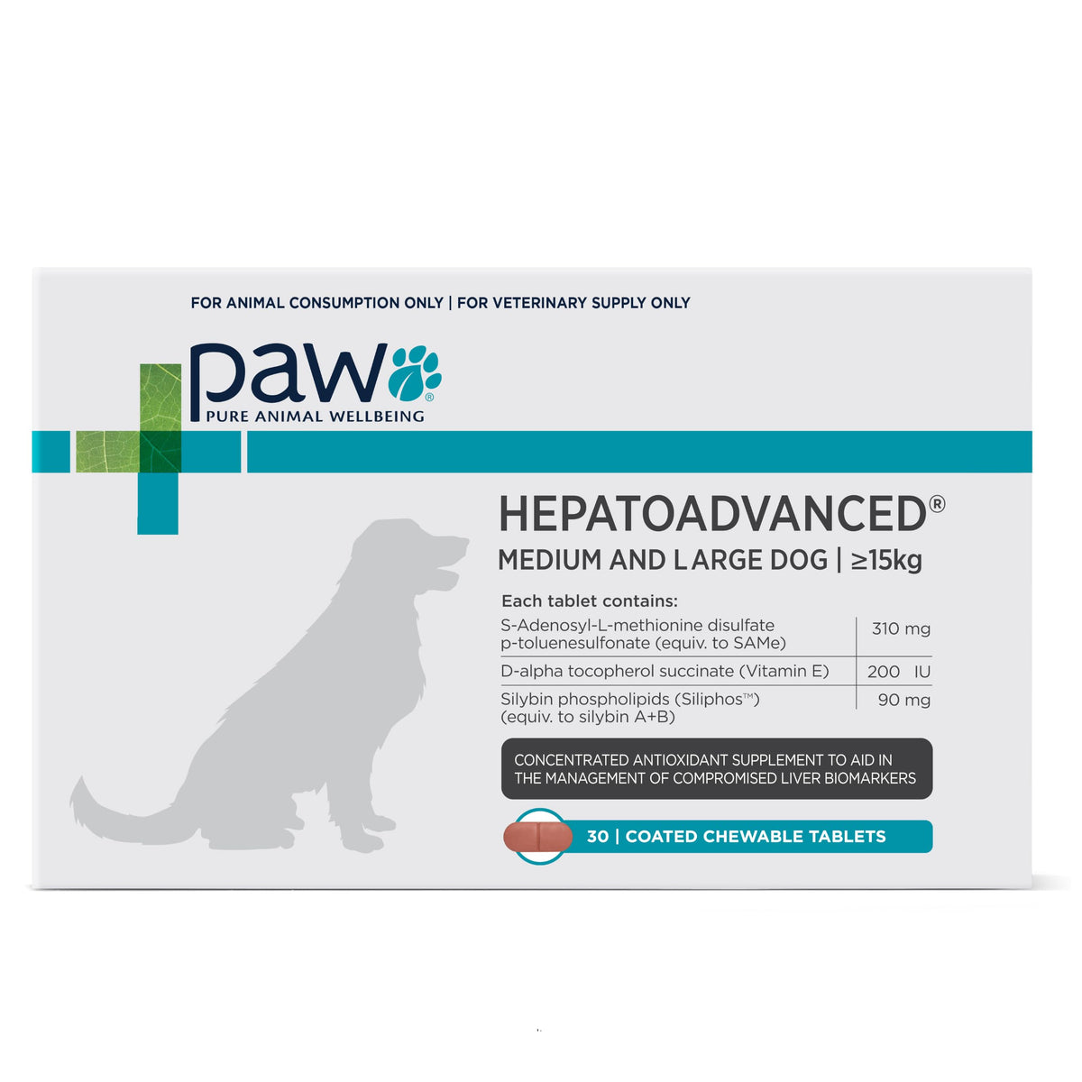 Chewable Tablet with S-Adenosyl-L-Methionine, Vitamin E and Siliphos, 30 Tablets J511851