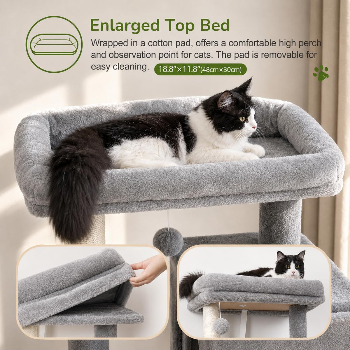 Cat Tree Tower with Scratching Post U5944
