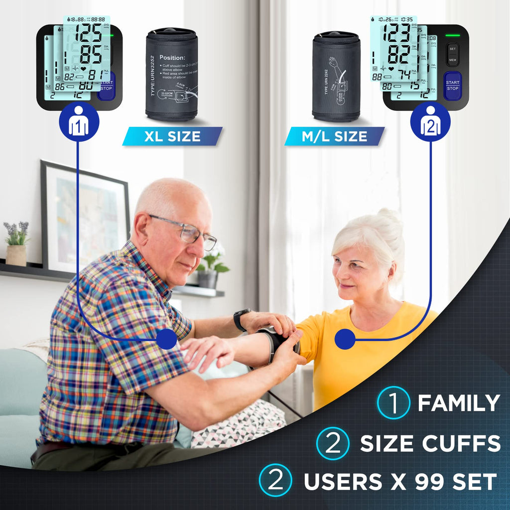Automatic Digital Blood Pressure Machine with 2 Size Cuffs K15319