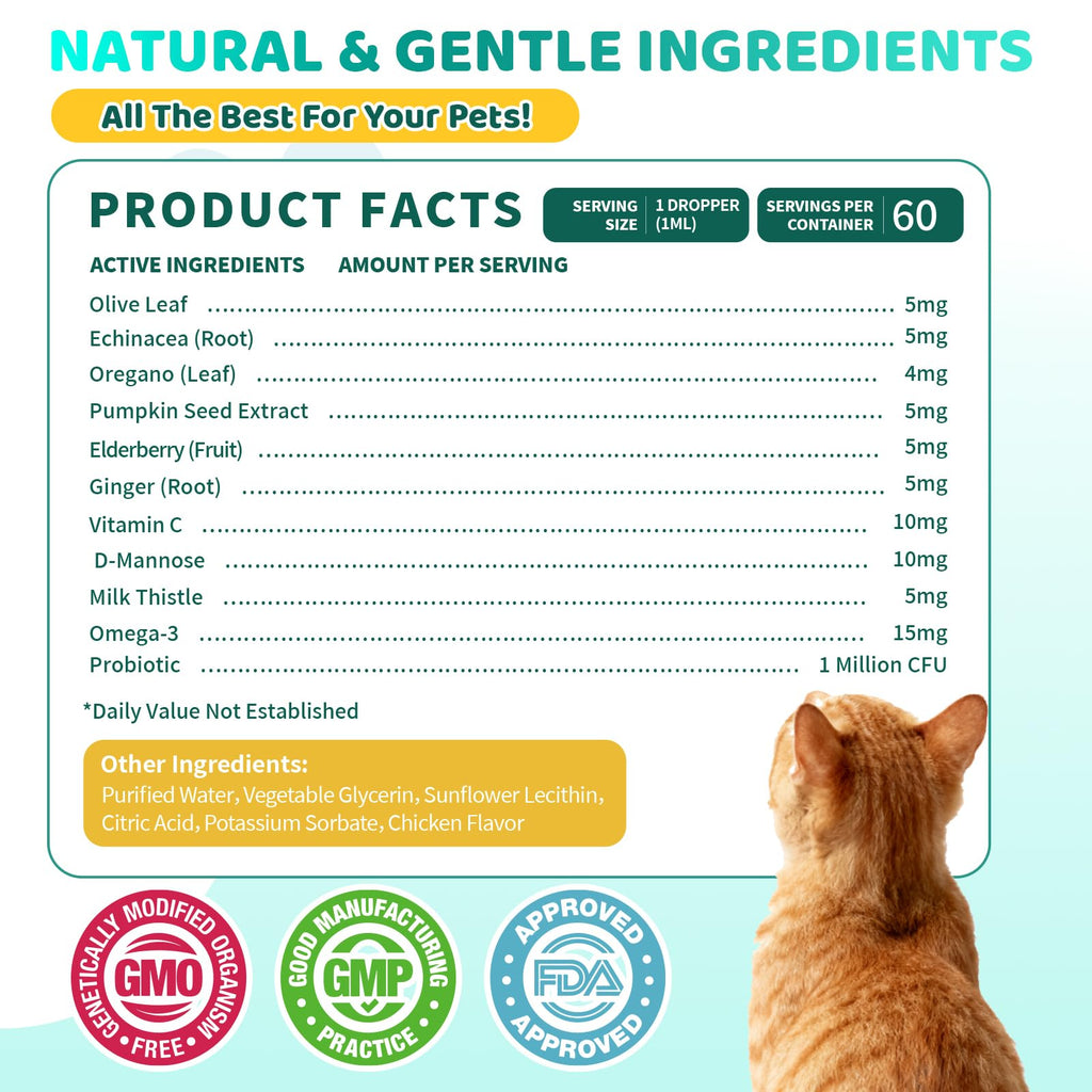 Omega 3 & Probiotic 60ml Allergy Relief for Cats J583984