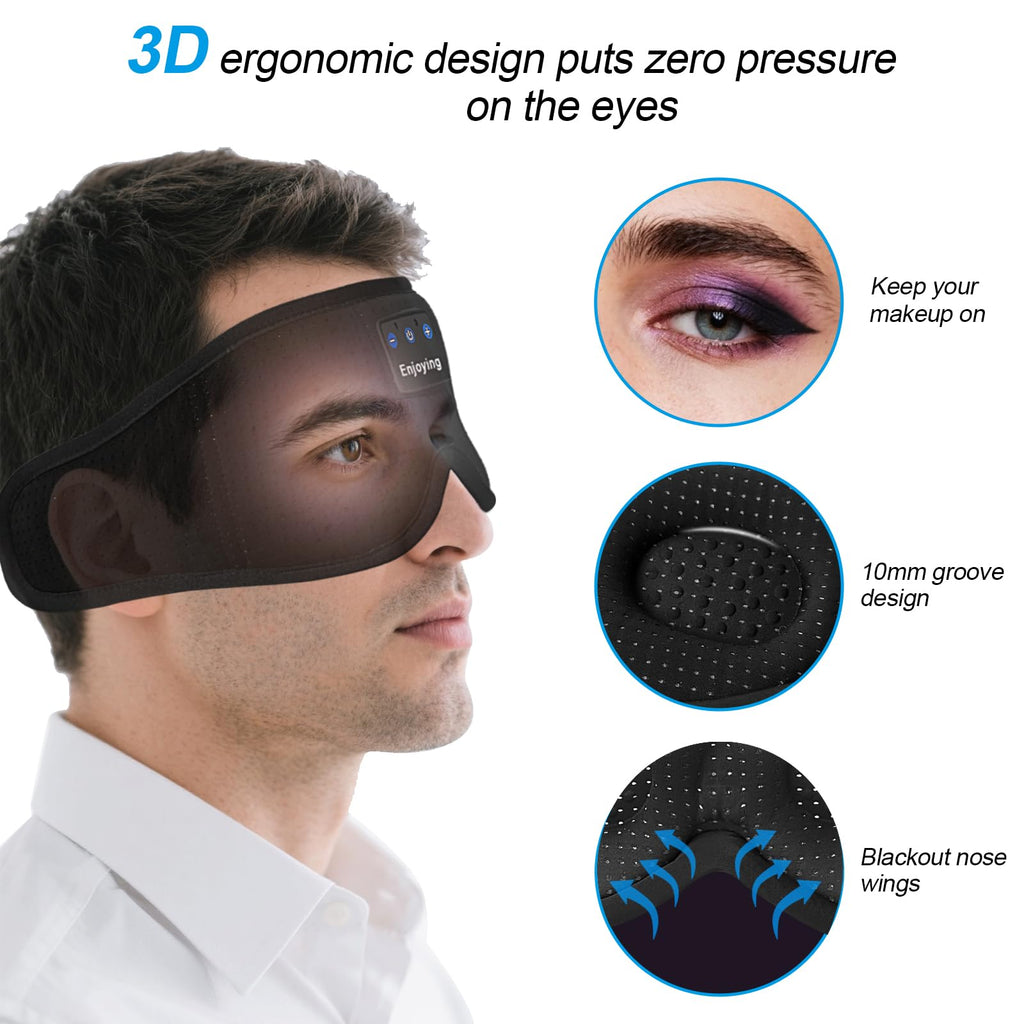 Sleep Mask with Bluetooth Headphones E1660