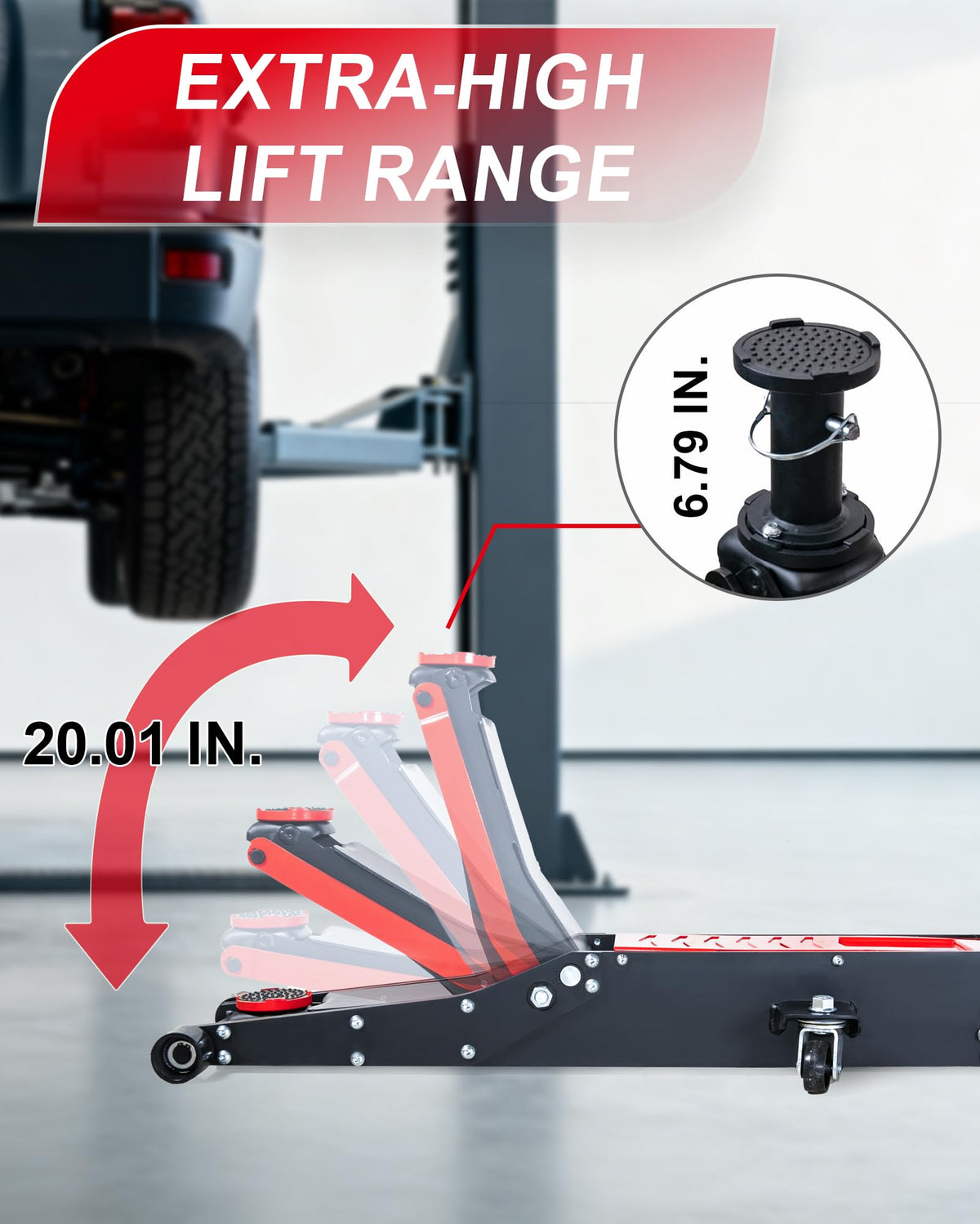 3 Ton Low Profile Floor Jack with Foot Pedal Z4136