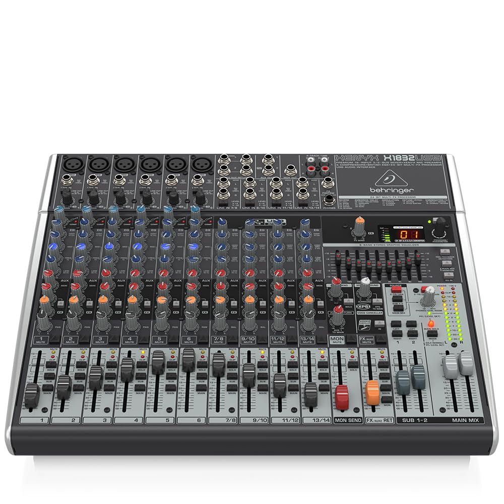 18-Input 3/2-Bus Mixer with Mic Preamps & Compressors U7484