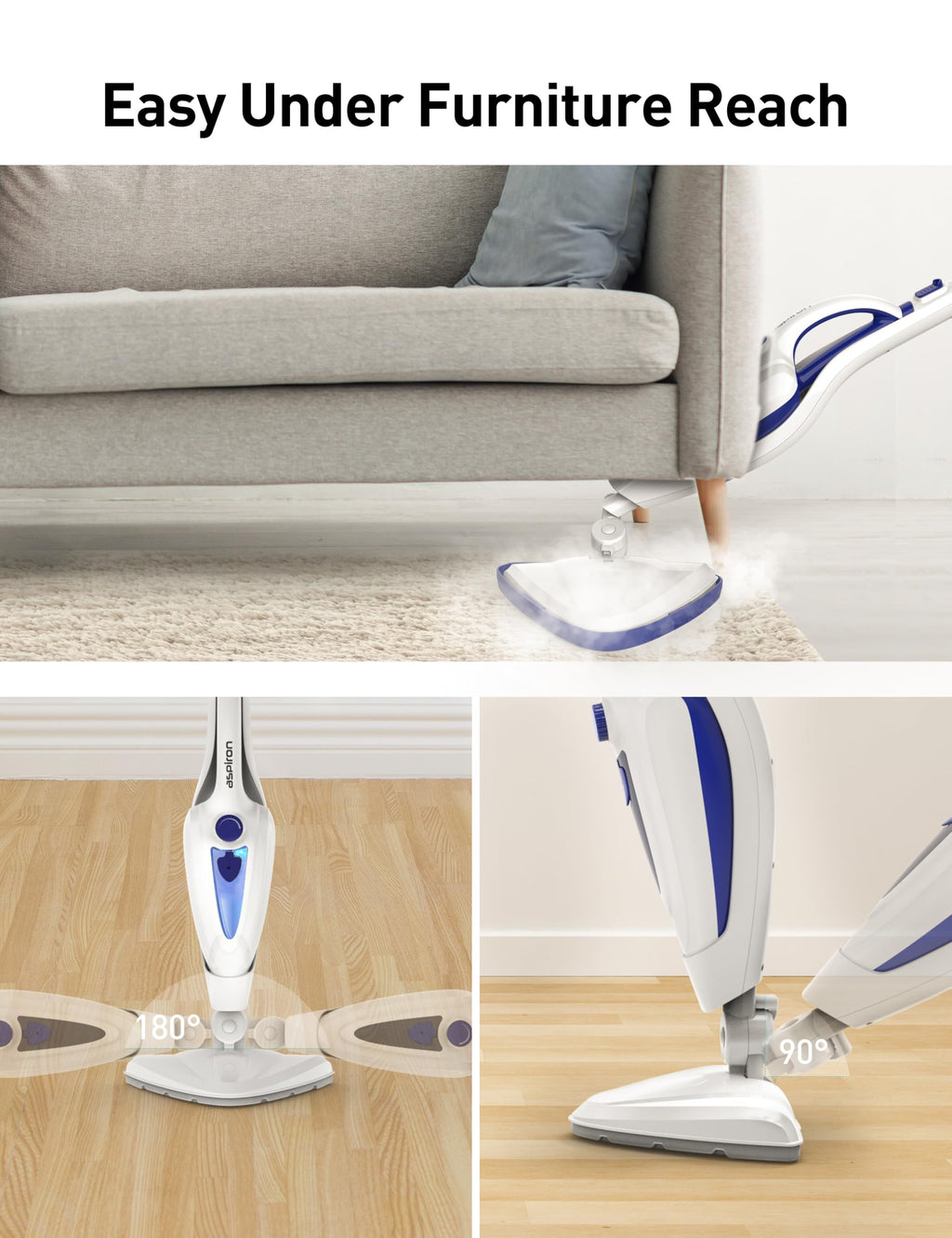 1500W Detachable Handheld Steam Mop O160