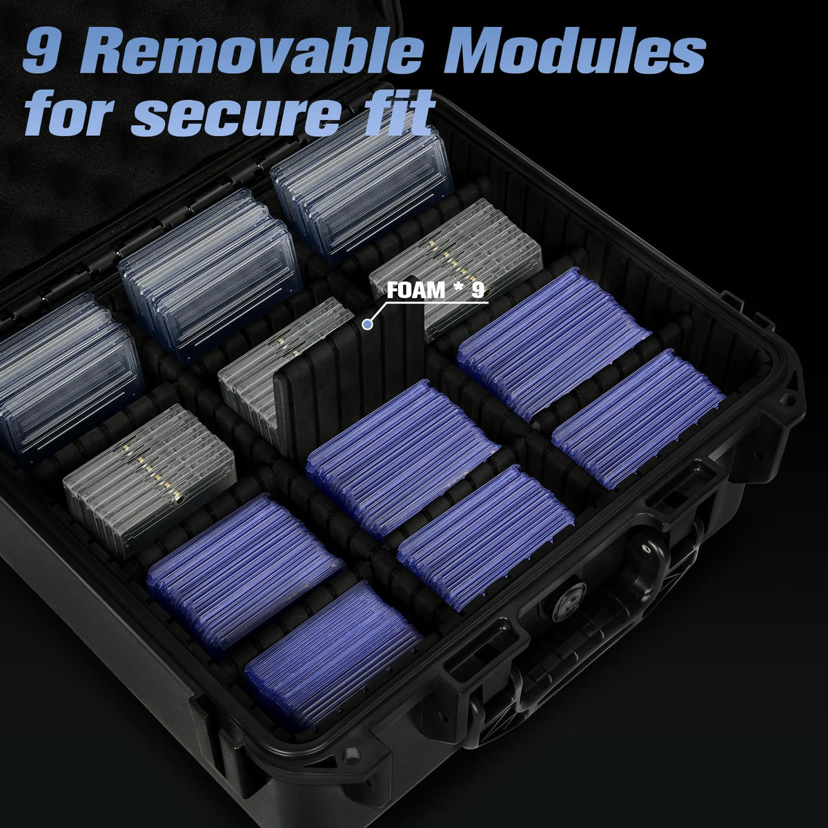 Graded Card Storage Box with 9 Dividers B6539