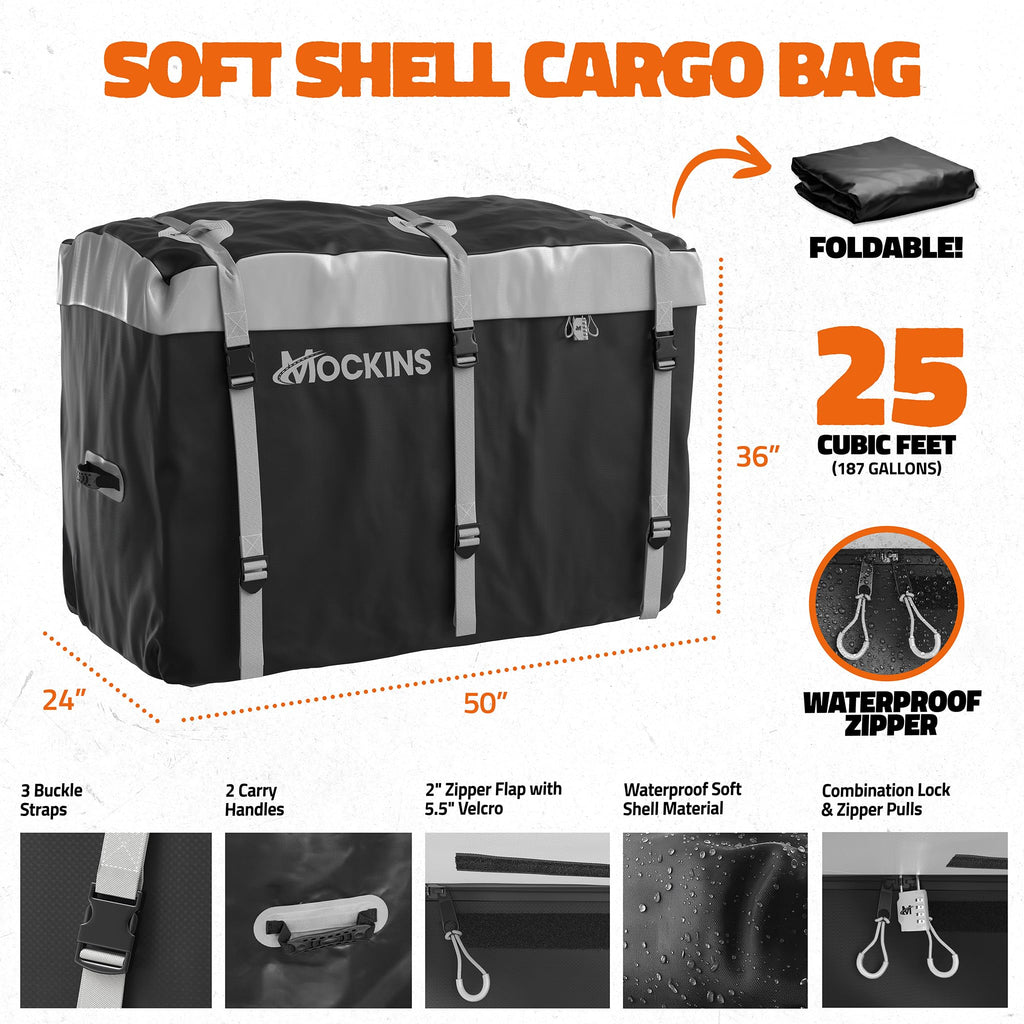 Aluminum Hitch Cargo Carrier & Cargo Bag G670386