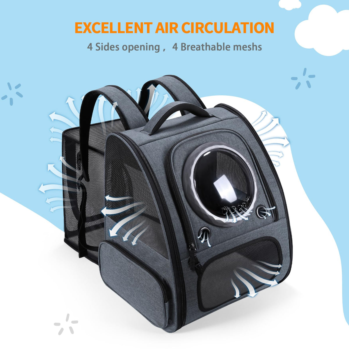 Expandable Breathable Pet Backpack Carrier V686968