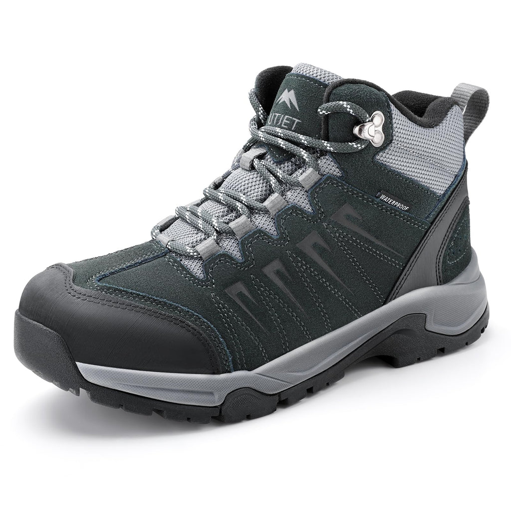Waterproof Lightweight Leather Mid Ankle Hiking Boots M62939