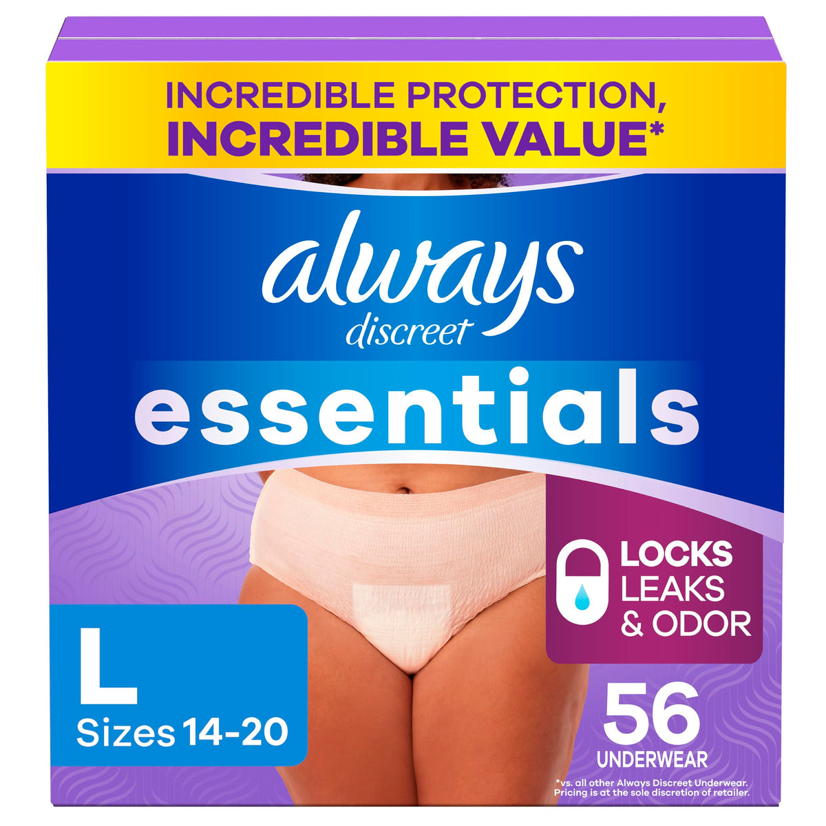 Adult Diapers for Women Size L 56 Count N66094