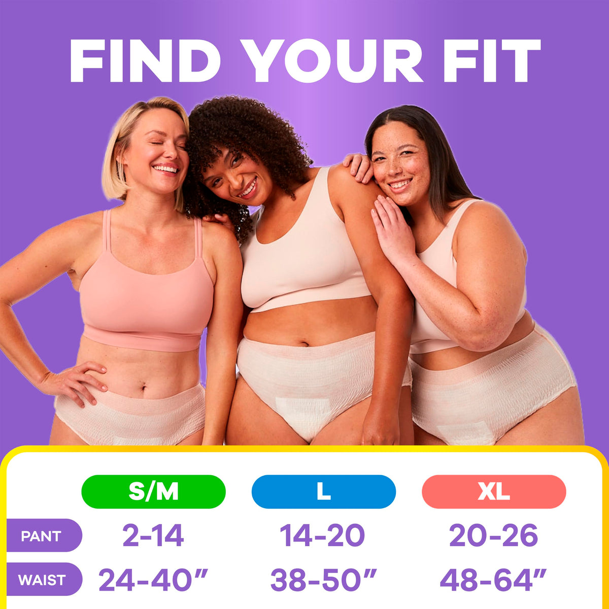 Adult Diapers for Women Size L 56 Count N66094