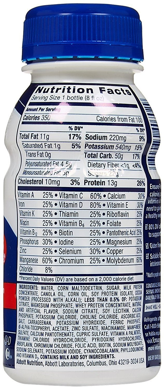 Milk Chocolate Nutrition Shake 8 oz 6 pk N323060