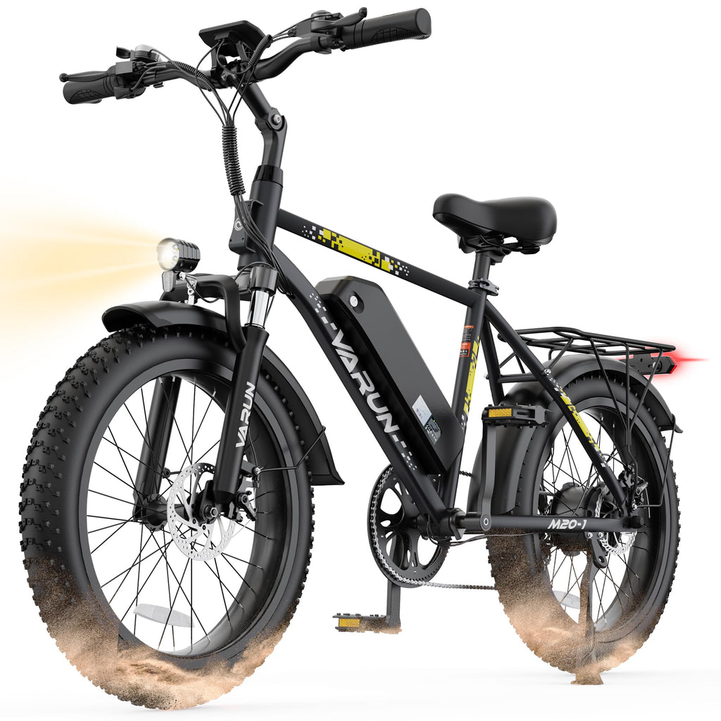 1000W Peak Motor 60+ Miles Fat Tire Electric Bike P985879