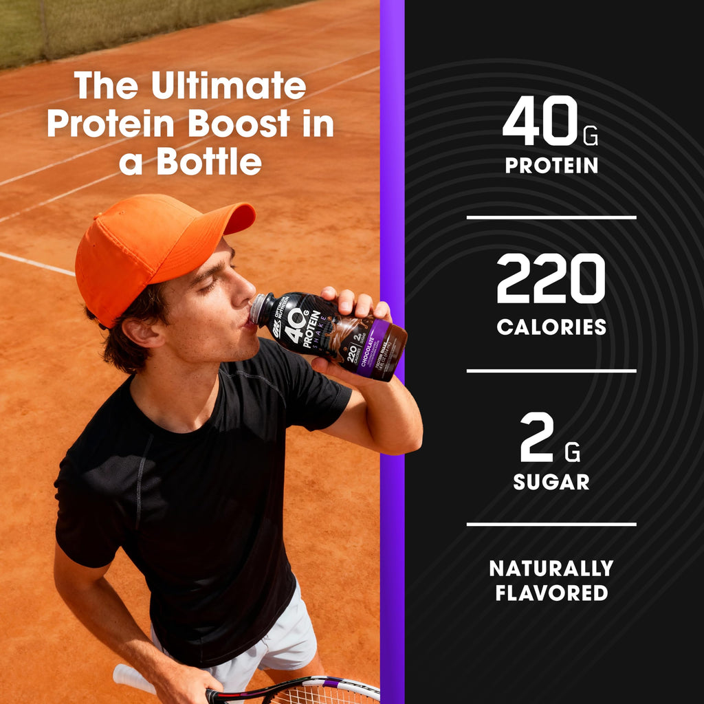 40g Protein Shake, Chocolate, 14 Fl Oz, 12 Ct Z60779