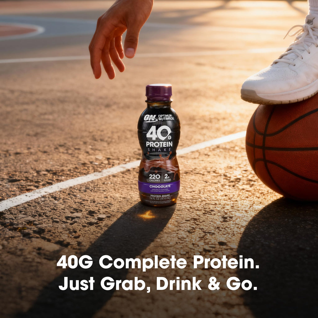 40g Protein Shake, Chocolate, 14 Fl Oz, 12 Ct Z60779