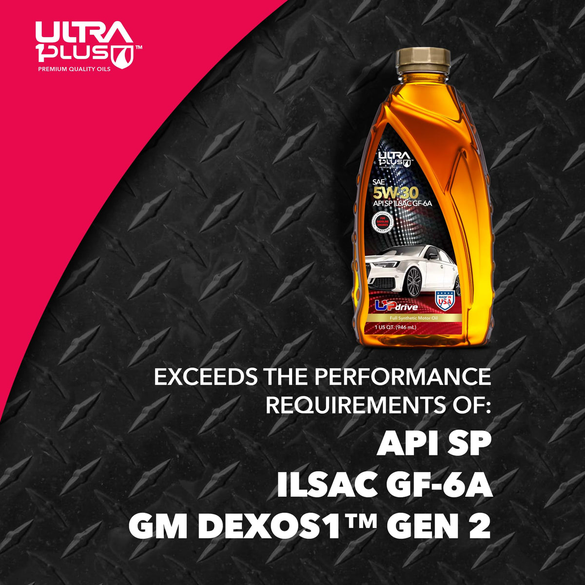 5W-30 Full Synthetic Motor Oil 5 Quart C86451