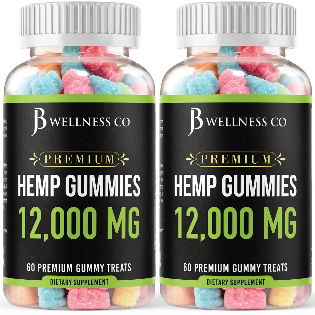 Hemp Gummies 12,000 Vitamins & Omega 3,6,9 120 Count Z389