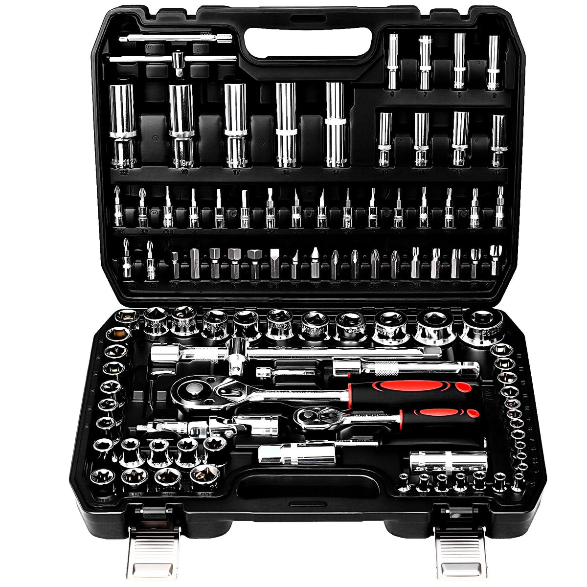 108-Piece Metric CR-V Steel Socket Set G588
