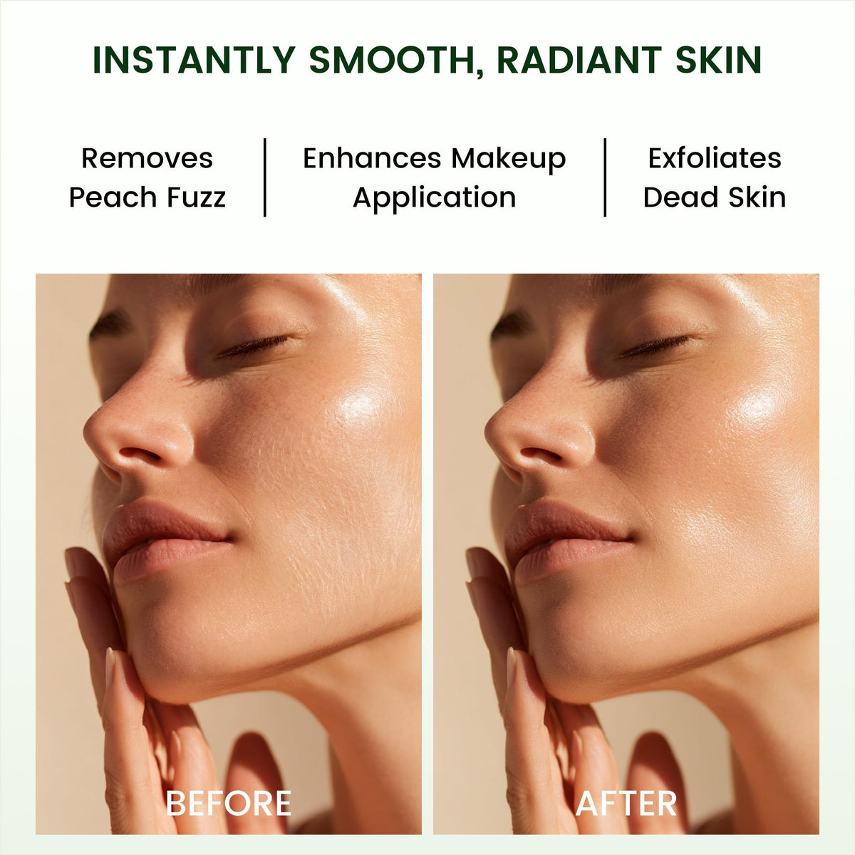 Green Electric Facial Razor B215