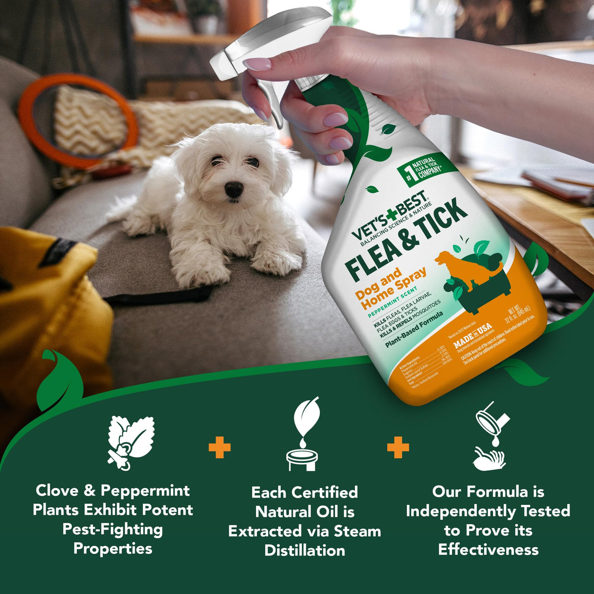 Flea and Tick Spray Bundle, 32 oz X408700