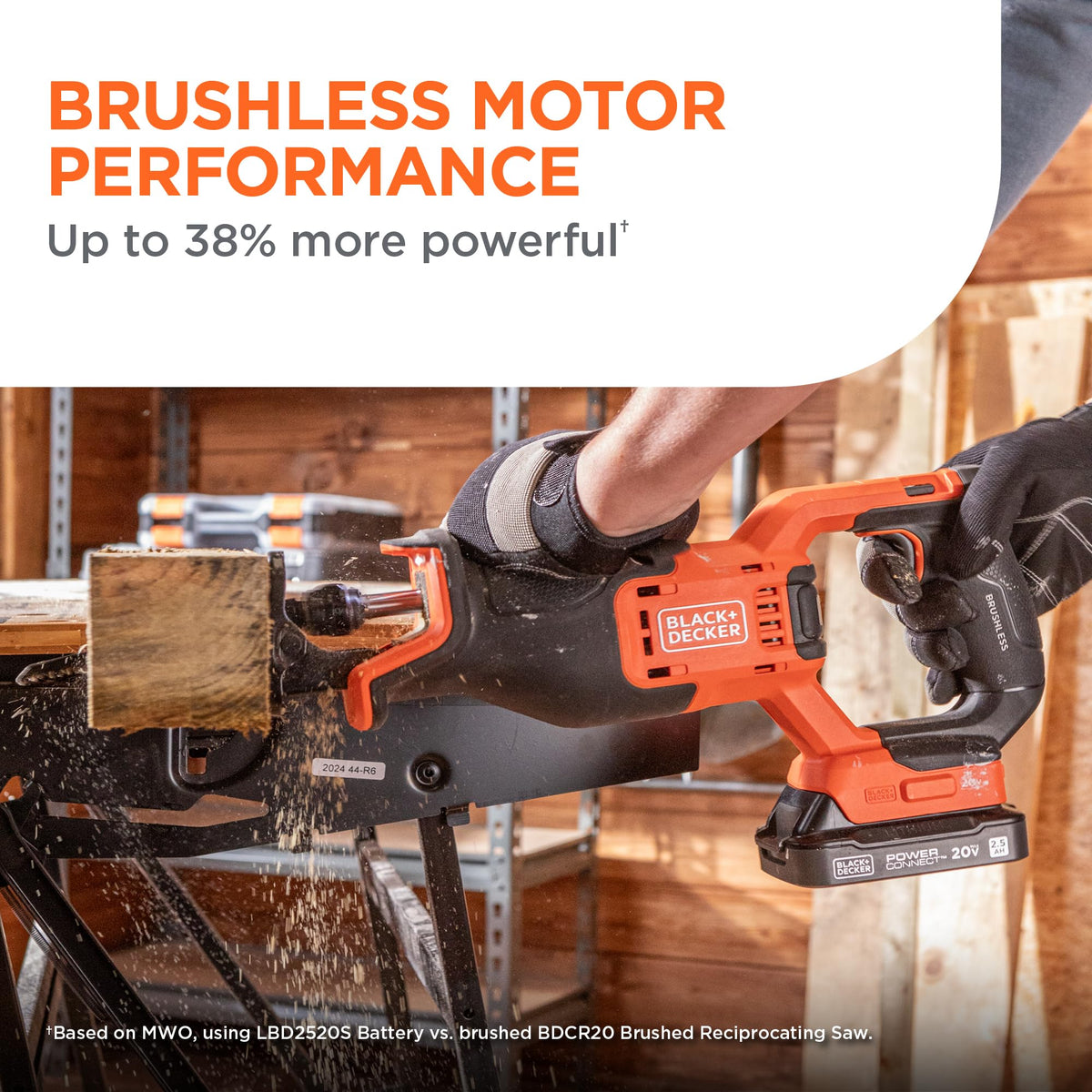 20V MAX Brushless Cordless Reciprocating Saw Kit with 2.5Ah Battery and Charger F692601