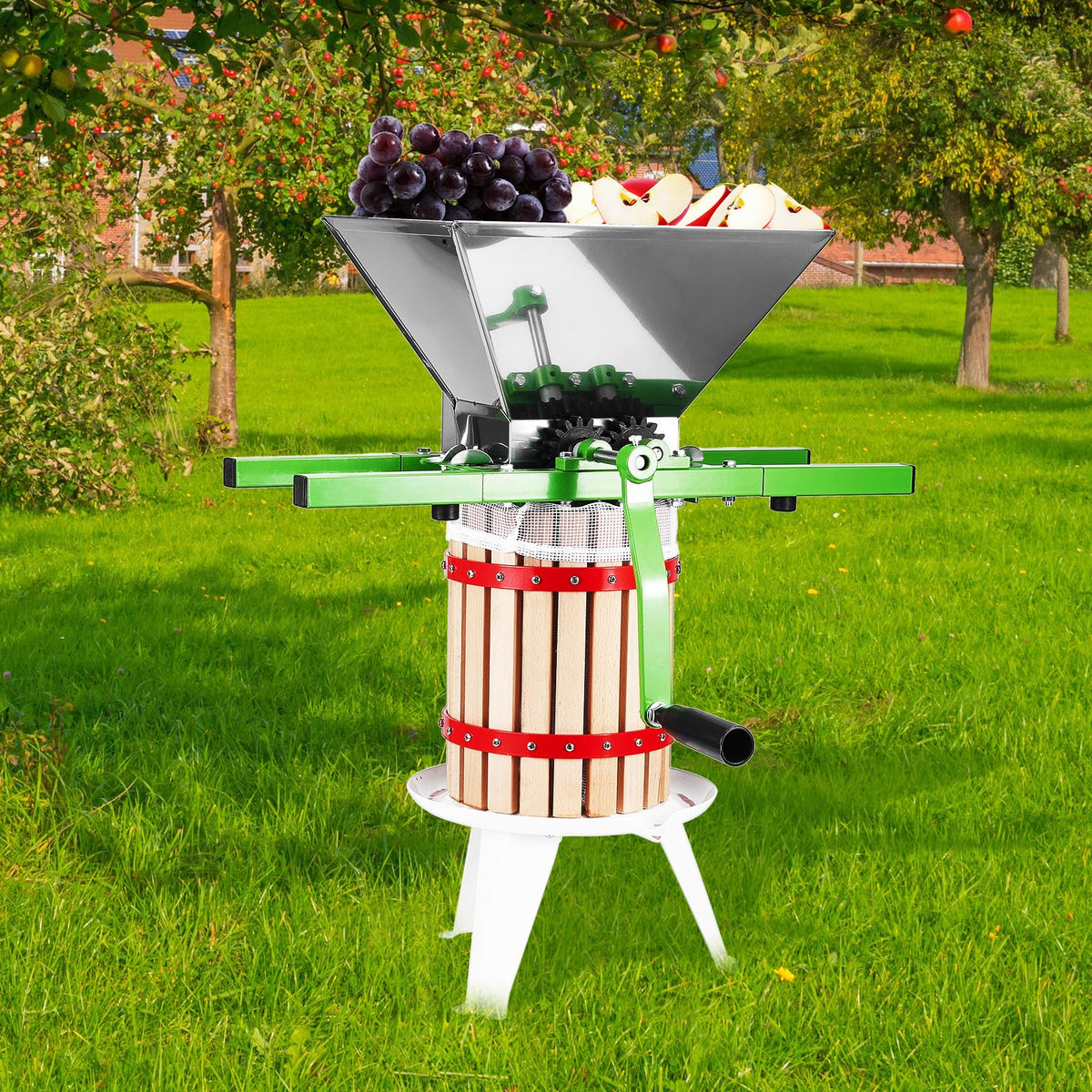 7L Stainless Steel Manual Fruit Crusher S413834