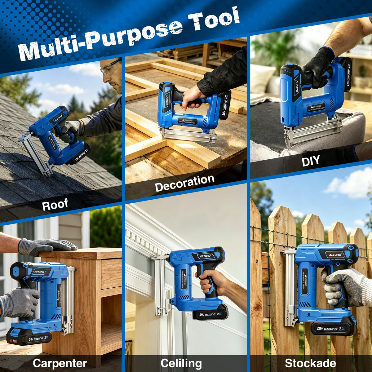 Cordless Brad Nailer Stapler Q58670